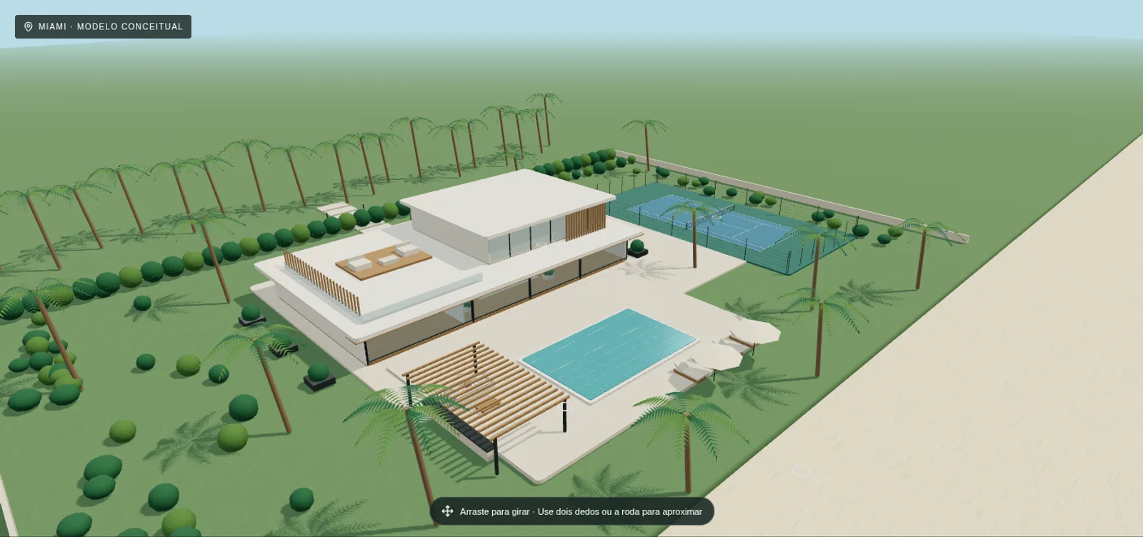 Explore a conceptual Miami residence in 3D